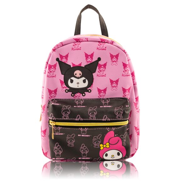 8240 Sanrio Kuromi and My Melody Mini Backpack for Girls | PU Leather main image 7